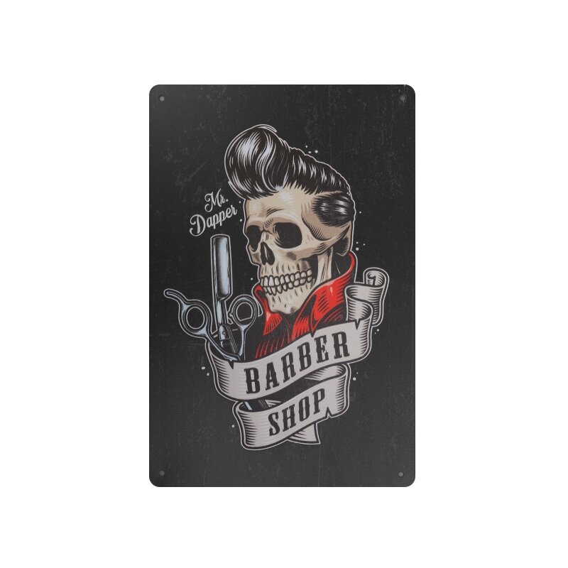 Dekoratyvinė lentelė grožio salonams ir barberių kirpykloms BARBER B024 Dekoratyvinė lentelė grožio salonams ir barberių kirpykloms BARBER B024