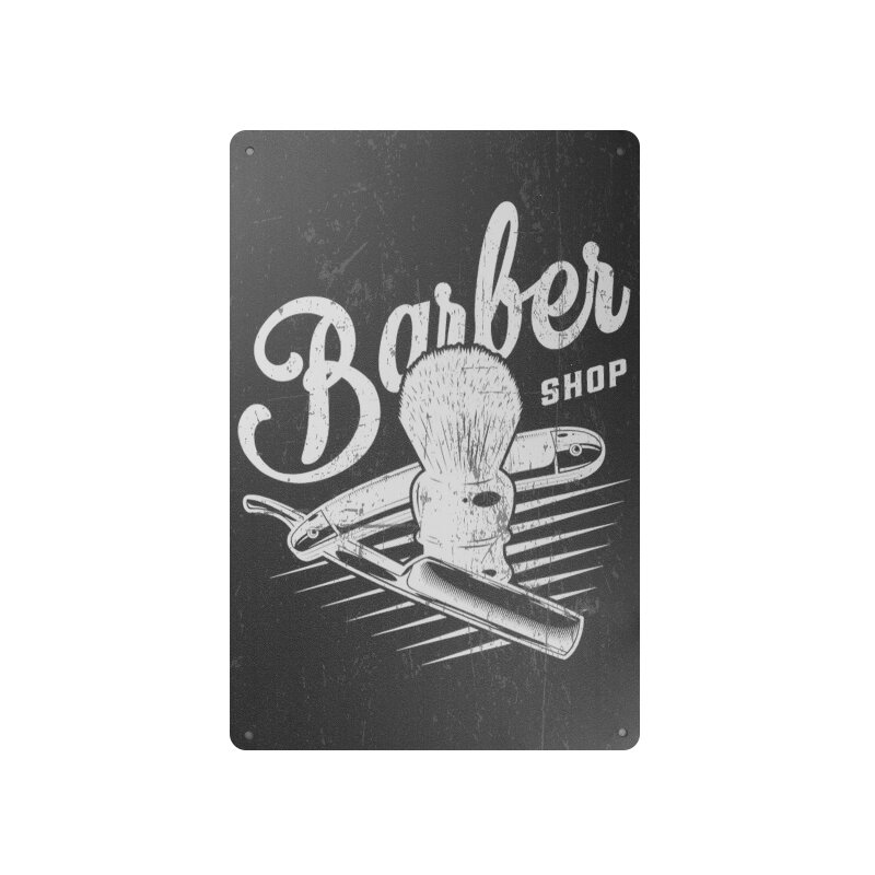 Dekoratyvinė lentelė grožio salonams ir barberių kirpykloms BARBER B026 Dekoratyvinė lentelė grožio salonams ir barberių kirpykloms BARBER B026
