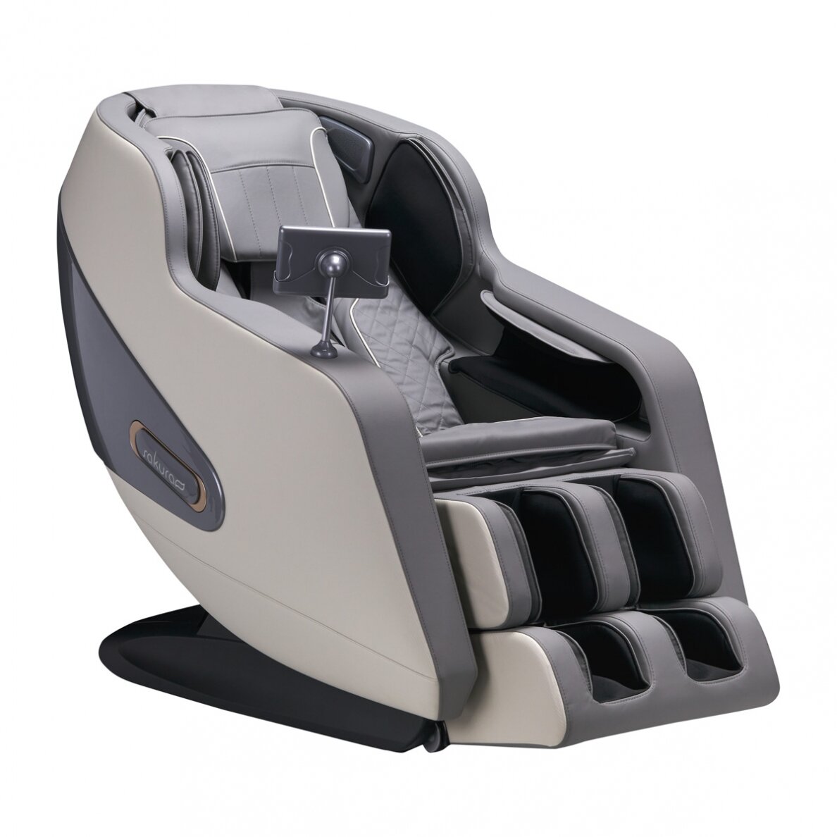 SAKURA COMFORT PLUS 806 kėdė su masažo funkcija ir integruotu Bluetooth, pilkos spalvos SAKURA COMFORT PLUS 806 kėdė su masažo funkcija ir integruotu Bluetooth, pilkos spalvos
