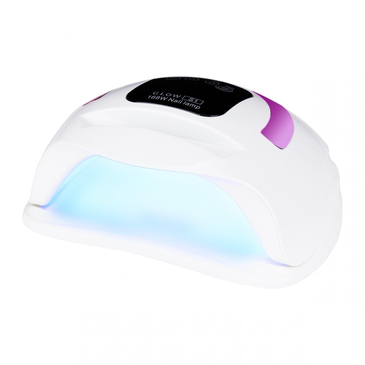 Profesionali UV/LED nagų lempa manikiūrui Dual Led Glow S1, 168W, baltos spalvos Profesionali UV/LED nagų lempa manikiūrui Dual Led Glow S1, 168W, baltos spalvos