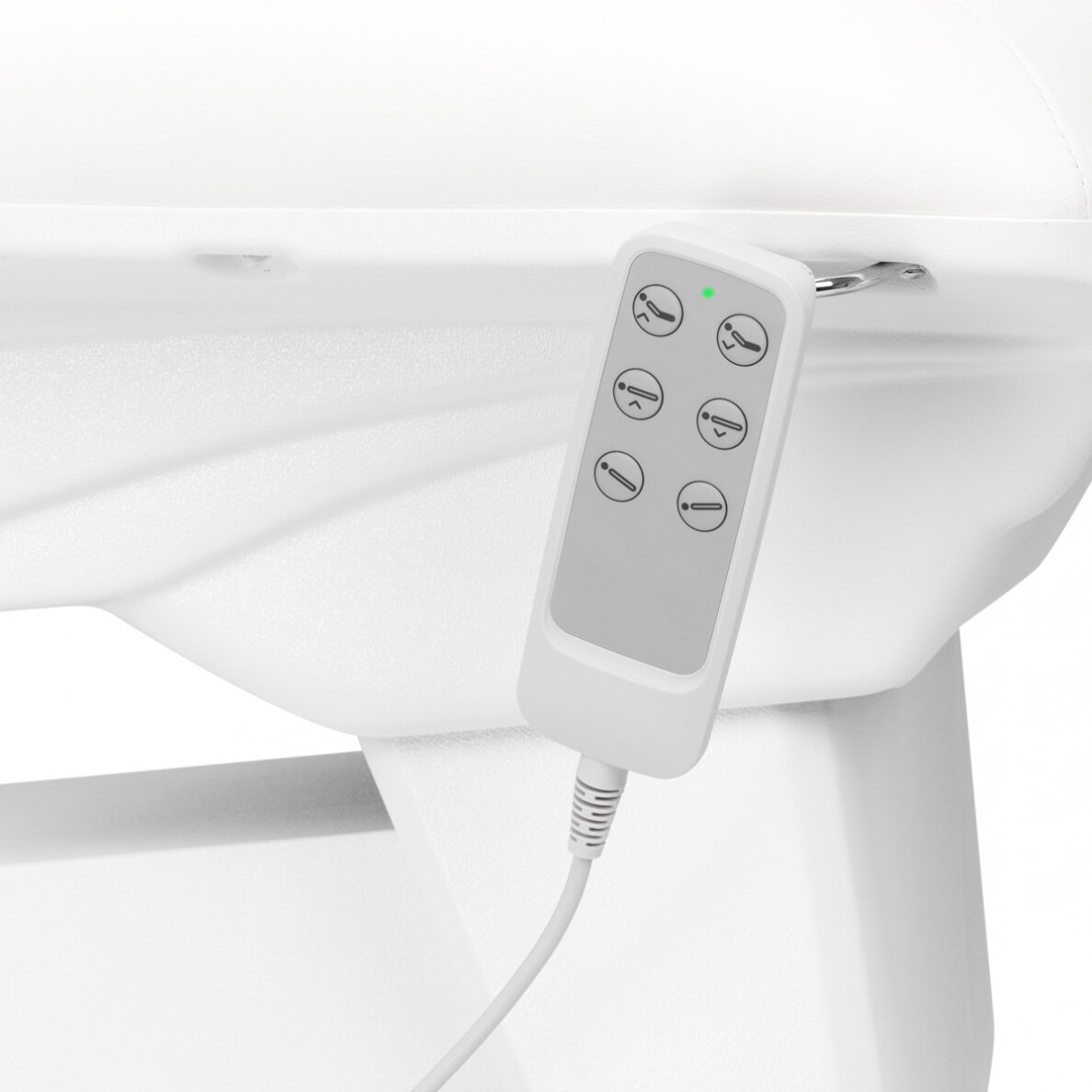 Profesionalus elektrinis pedikiūro gultas-lova SILLON BASIC PEDI, 3 variklių, baltos spalvos 10 Profesionalus elektrinis pedikiūro gultas-lova SILLON BASIC PEDI, 3 variklių, baltos spalvos 10