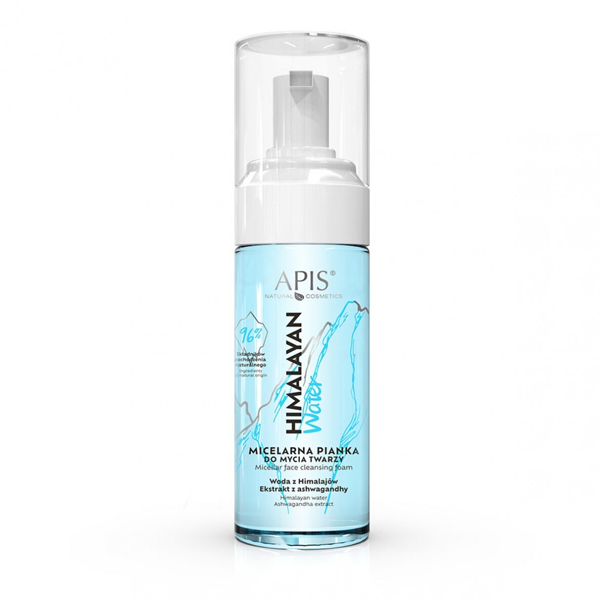 APIS HIMALAYAN WATER micelinės veido prausimosi putos, 150 ml APIS HIMALAYAN WATER micelinės veido prausimosi putos, 150 ml
