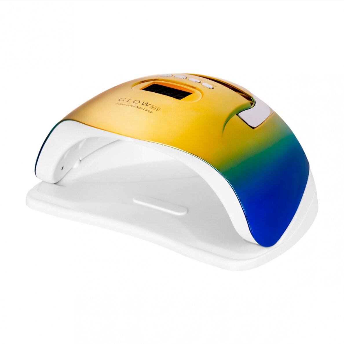 Profesionali UV/LED nagų lempa manikiūrui GLOW F2 ZN 220W, auksinės/mėlynos spalvos 1 Profesionali UV/LED nagų lempa manikiūrui GLOW F2 ZN 220W, auksinės/mėlynos spalvos 1
