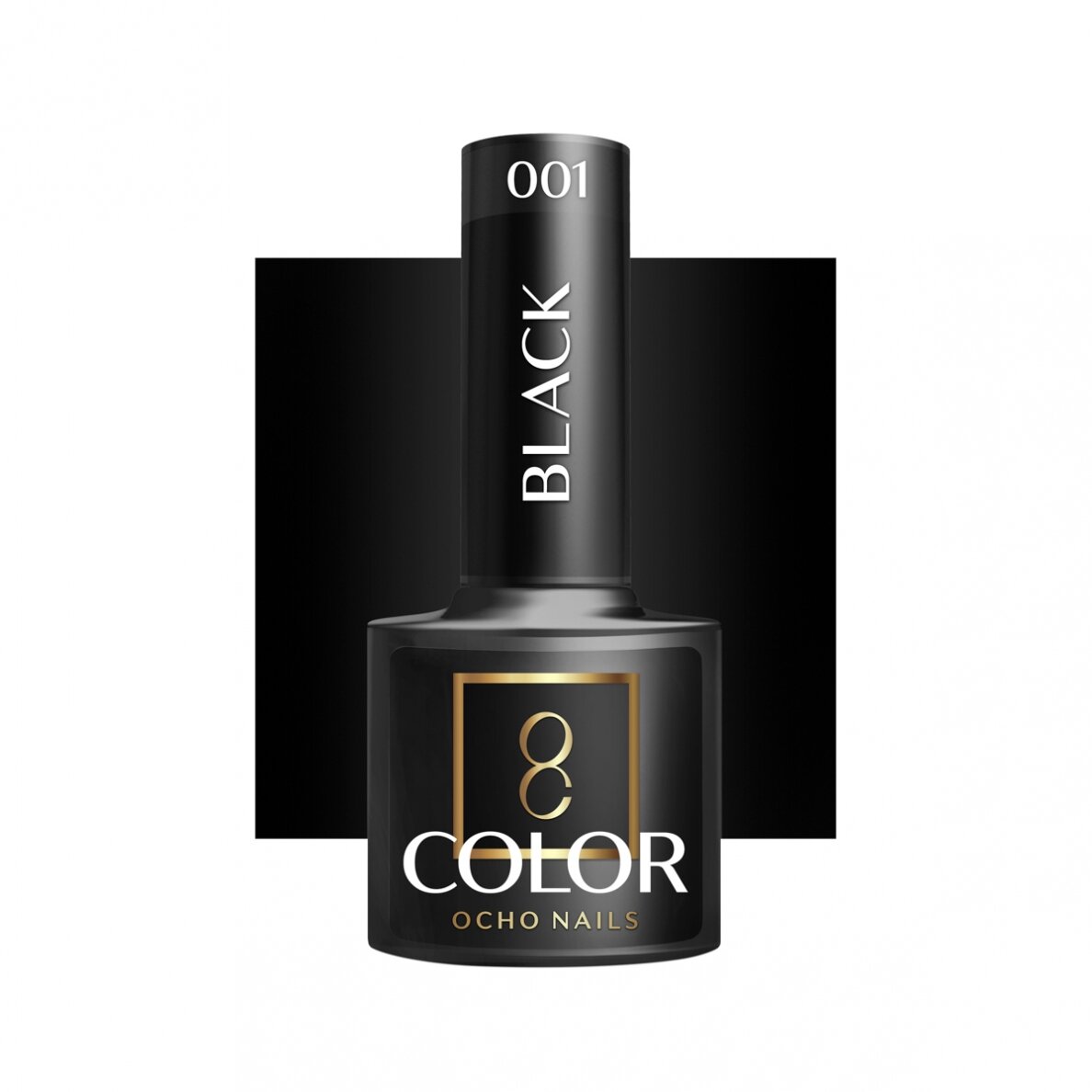 OCHO NAILS ilgalaikis hibridinis nagų lakas manikiūrui BLACK 002, 5 g. OCHO NAILS ilgalaikis hibridinis nagų lakas manikiūrui BLACK 002, 5 g.