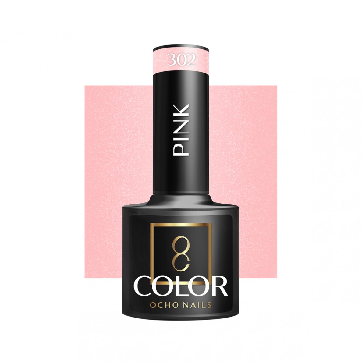 OCHO NAILS ilgalaikis hibridinis nagų lakas manikiūrui PINK 302, 5 g. OCHO NAILS ilgalaikis hibridinis nagų lakas manikiūrui PINK 302, 5 g.