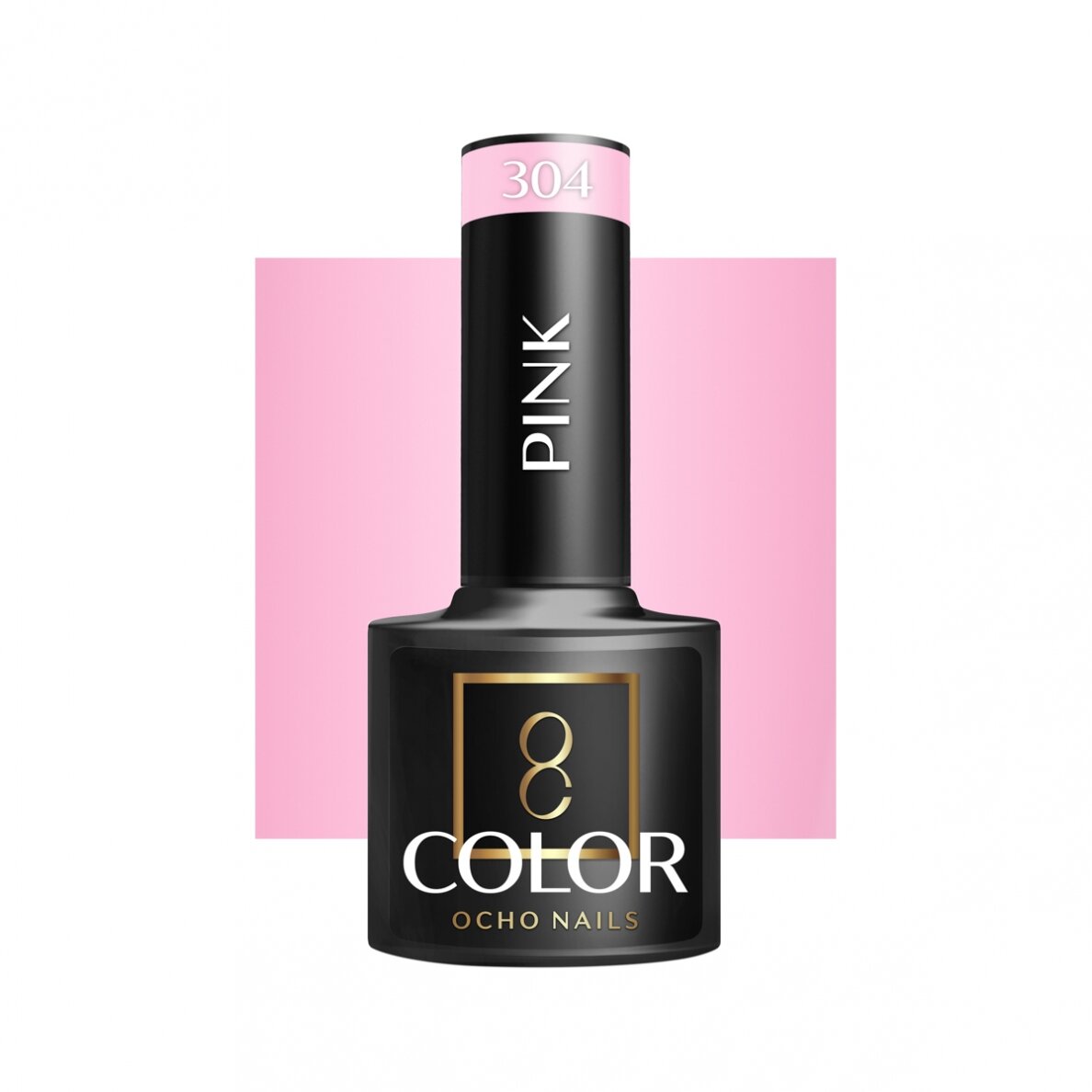 OCHO NAILS ilgalaikis hibridinis nagų lakas manikiūrui PINK 304, 5 g. OCHO NAILS ilgalaikis hibridinis nagų lakas manikiūrui PINK 304, 5 g.