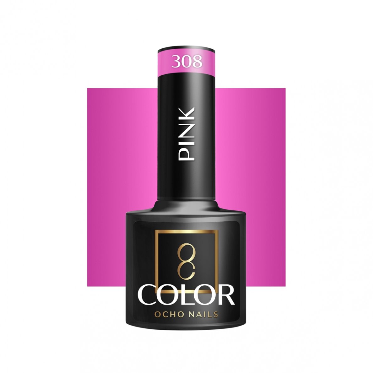 OCHO NAILS ilgalaikis hibridinis nagų lakas manikiūrui PINK 308, 5 g. OCHO NAILS ilgalaikis hibridinis nagų lakas manikiūrui PINK 308, 5 g.