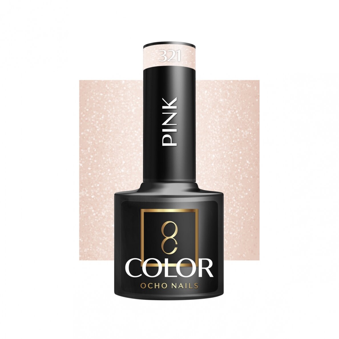 OCHO NAILS ilgalaikis hibridinis nagų lakas manikiūrui PINK 321, 5 g. OCHO NAILS ilgalaikis hibridinis nagų lakas manikiūrui PINK 321, 5 g.