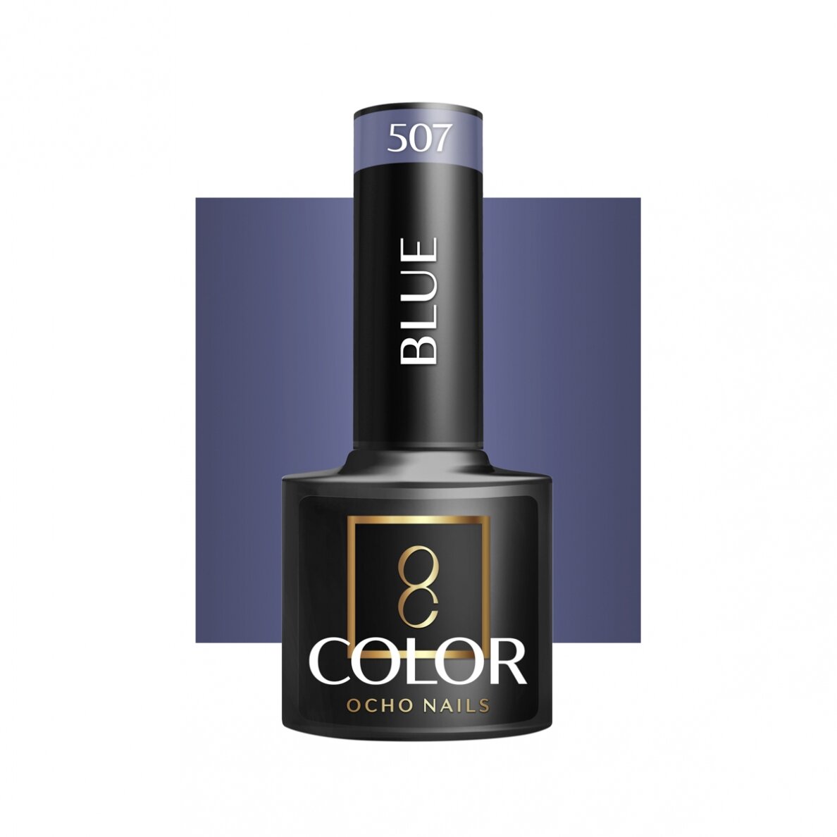 OCHO NAILS ilgalaikis hibridinis nagų lakas manikiūrui BLUE 507, 5 g. OCHO NAILS ilgalaikis hibridinis nagų lakas manikiūrui BLUE 507, 5 g.