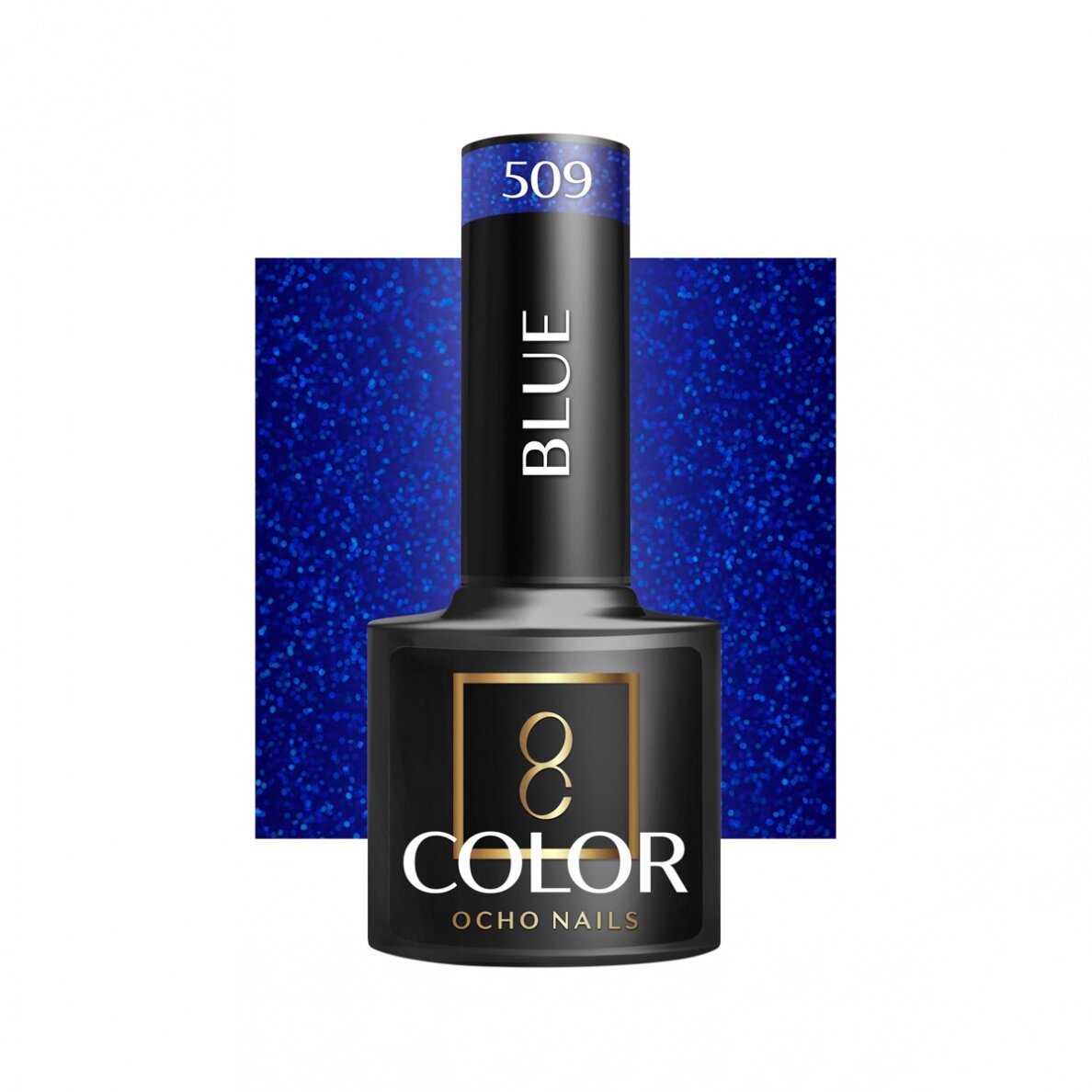 OCHO NAILS ilgalaikis hibridinis nagų lakas manikiūrui BLUE 509, 5 g. OCHO NAILS ilgalaikis hibridinis nagų lakas manikiūrui BLUE 509, 5 g.
