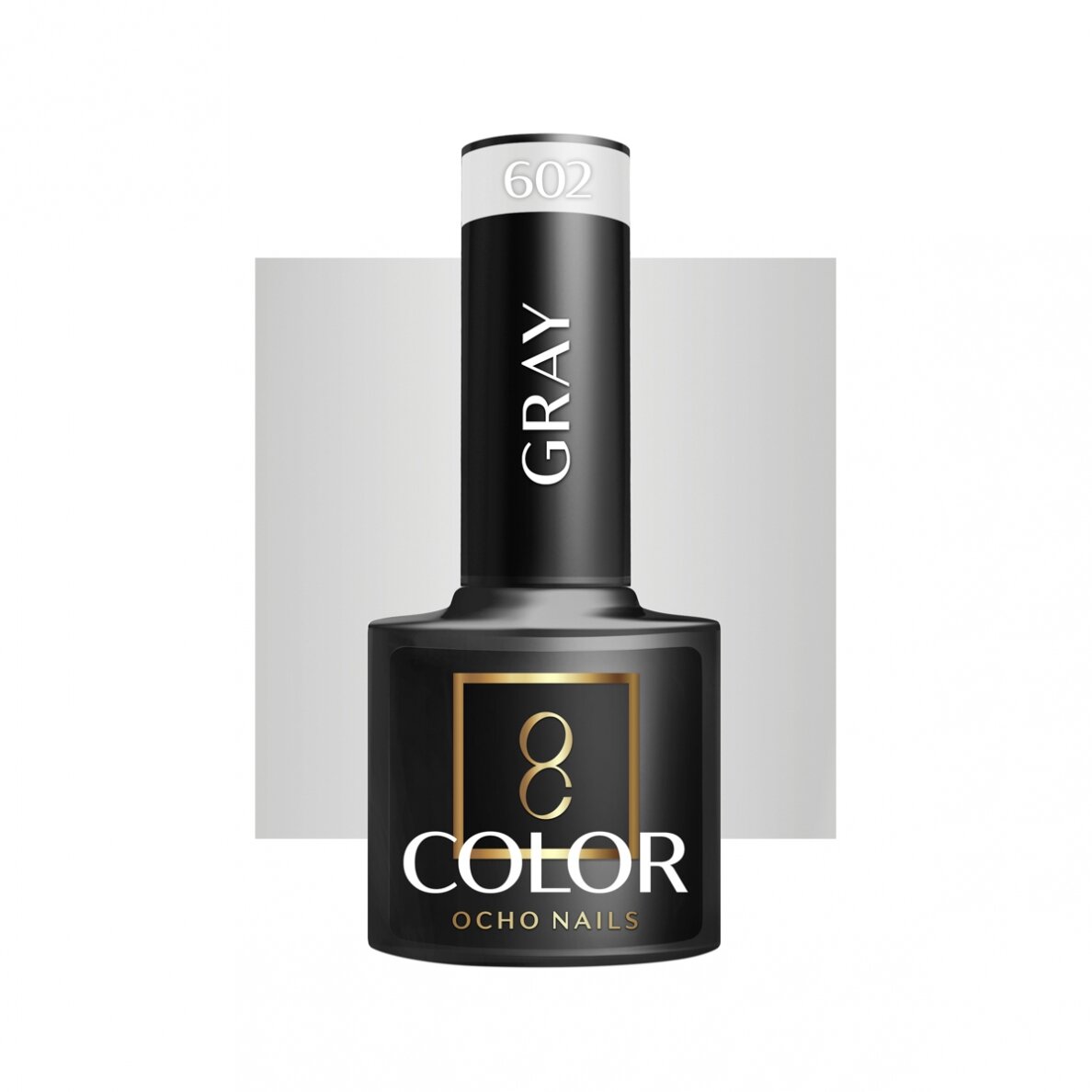 OCHO NAILS ilgalaikis hibridinis nagų lakas manikiūrui GRAY 602, 5 g. OCHO NAILS ilgalaikis hibridinis nagų lakas manikiūrui GRAY 602, 5 g.