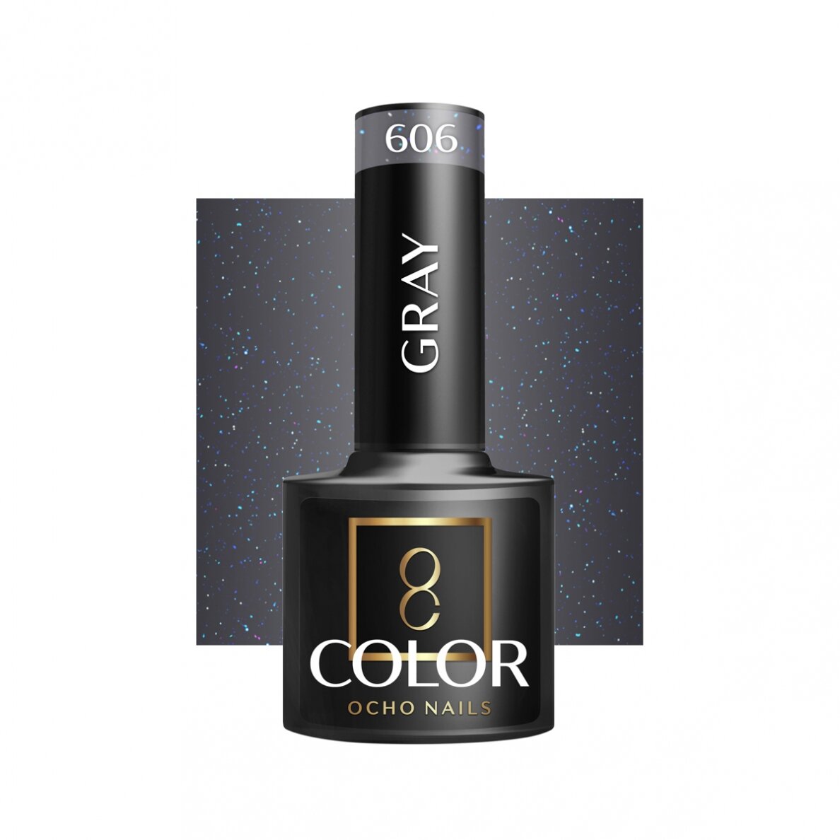 OCHO NAILS ilgalaikis hibridinis nagų lakas manikiūrui GRAY 606, 5 g. OCHO NAILS ilgalaikis hibridinis nagų lakas manikiūrui GRAY 606, 5 g.