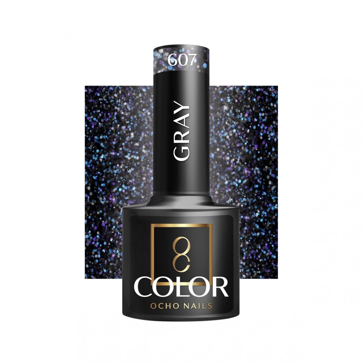 OCHO NAILS ilgalaikis hibridinis nagų lakas manikiūrui GRAY 607, 5 g. OCHO NAILS ilgalaikis hibridinis nagų lakas manikiūrui GRAY 607, 5 g.