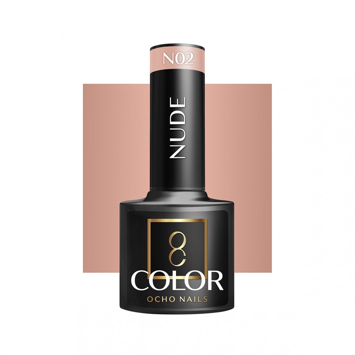 OCHO NAILS ilgalaikis hibridinis nagų lakas manikiūrui NUDE N02, 5 g. OCHO NAILS ilgalaikis hibridinis nagų lakas manikiūrui NUDE N02, 5 g.