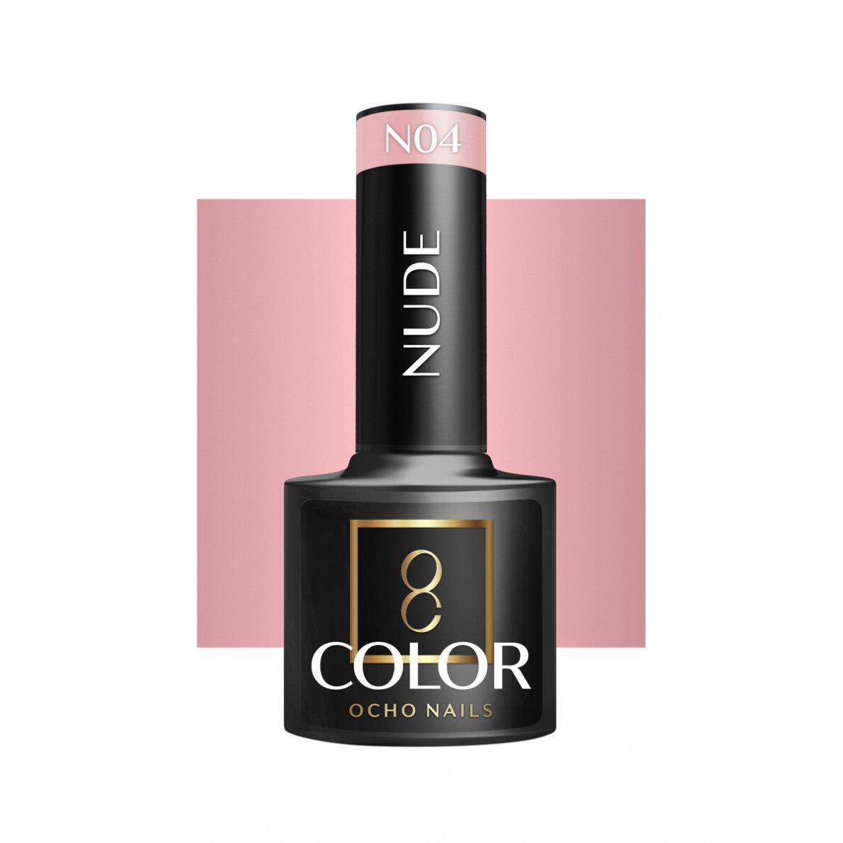 OCHO NAILS ilgalaikis hibridinis nagų lakas manikiūrui NUDE N04, 5 g. OCHO NAILS ilgalaikis hibridinis nagų lakas manikiūrui NUDE N04, 5 g.