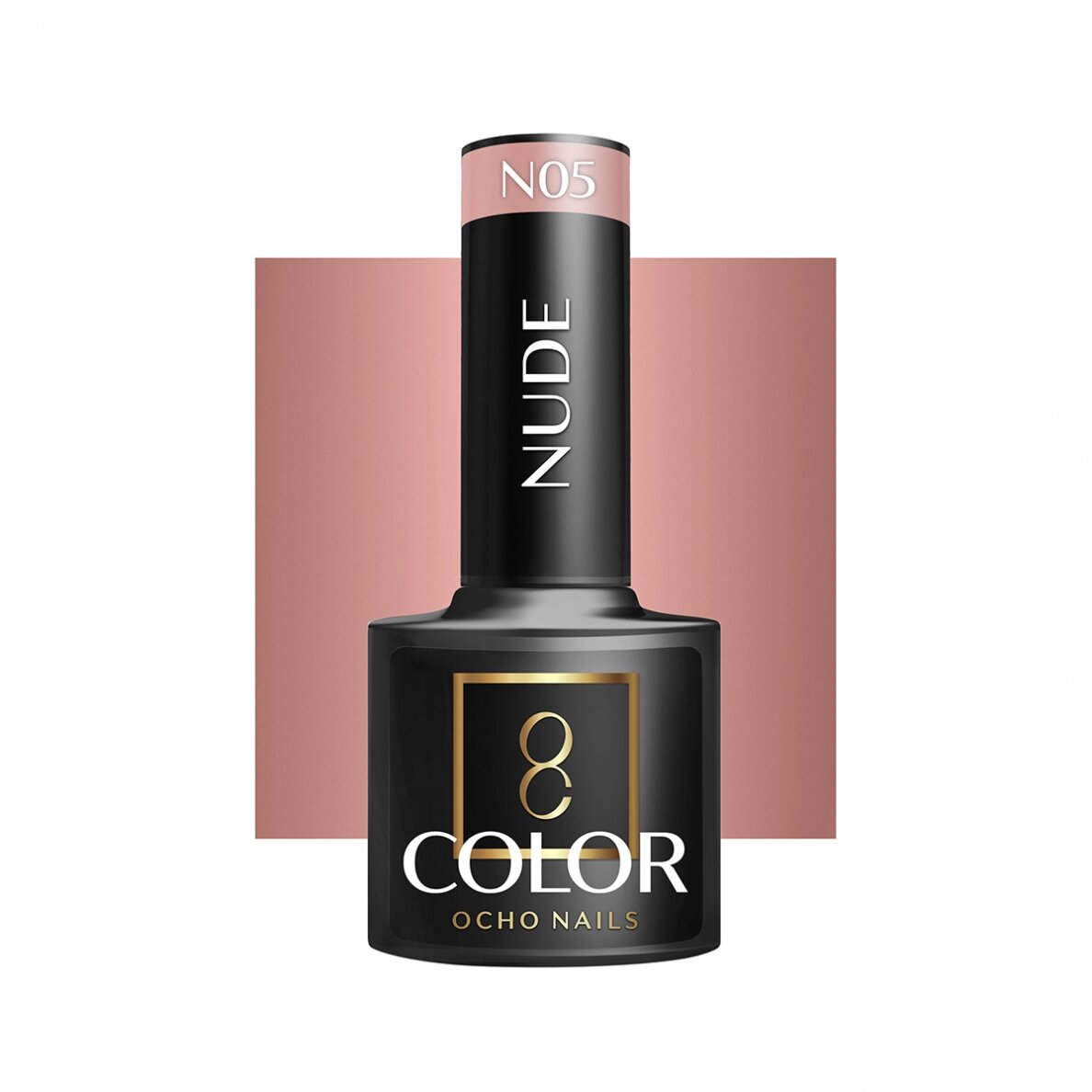 OCHO NAILS ilgalaikis hibridinis nagų lakas manikiūrui NUDE N05, 5 g. OCHO NAILS ilgalaikis hibridinis nagų lakas manikiūrui NUDE N05, 5 g.