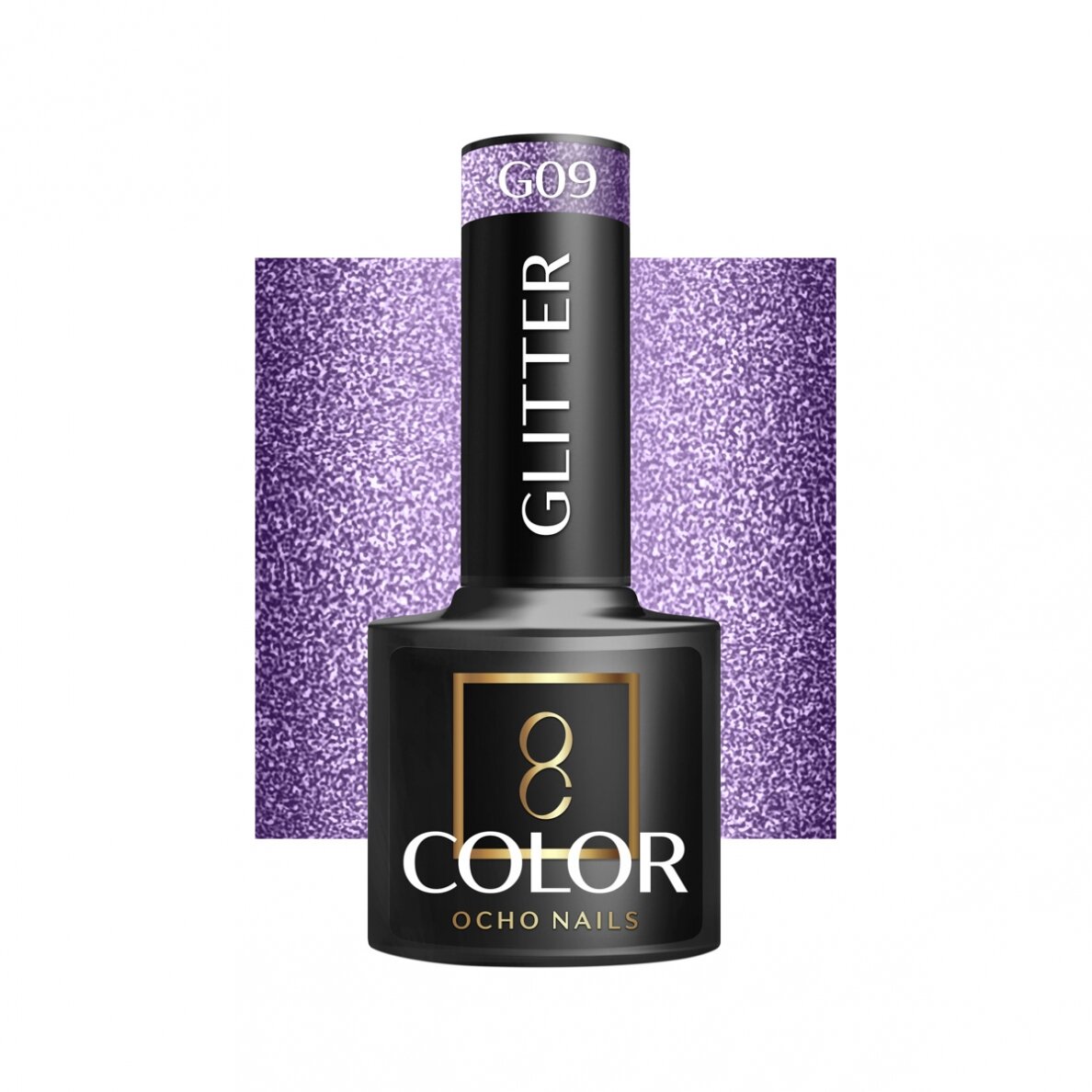OCHO NAILS ilgalaikis hibridinis nagų lakas manikiūrui GLITTER G09, 5 g. OCHO NAILS ilgalaikis hibridinis nagų lakas manikiūrui GLITTER G09, 5 g.