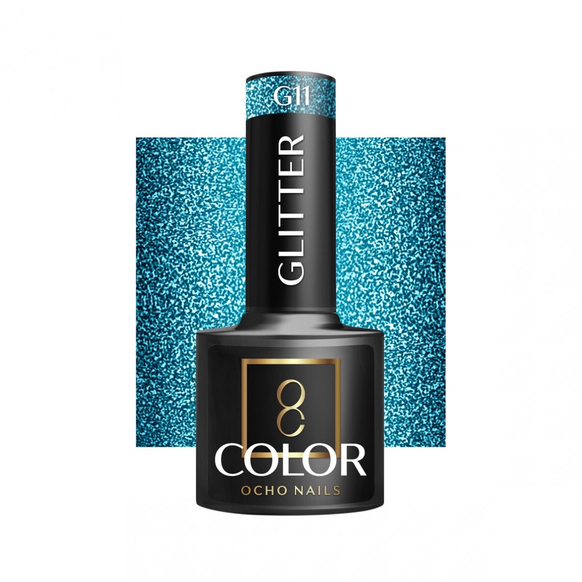 OCHO NAILS ilgalaikis hibridinis nagų lakas manikiūrui GLITTER G11, 5 g. OCHO NAILS ilgalaikis hibridinis nagų lakas manikiūrui GLITTER G11, 5 g.