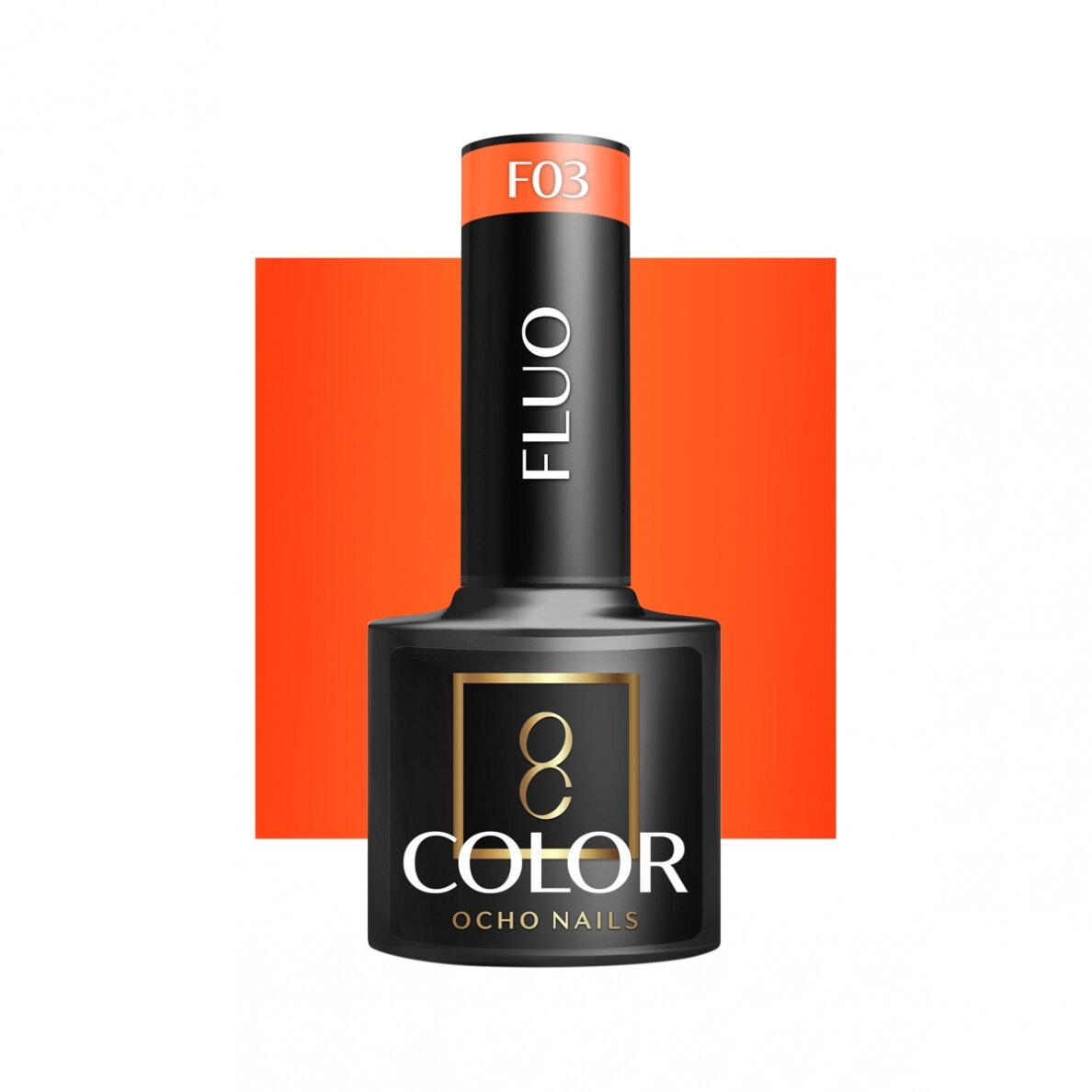 OCHO NAILS ilgalaikis hibridinis nagų lakas manikiūrui FLUO F03, 5 g. OCHO NAILS ilgalaikis hibridinis nagų lakas manikiūrui FLUO F03, 5 g.