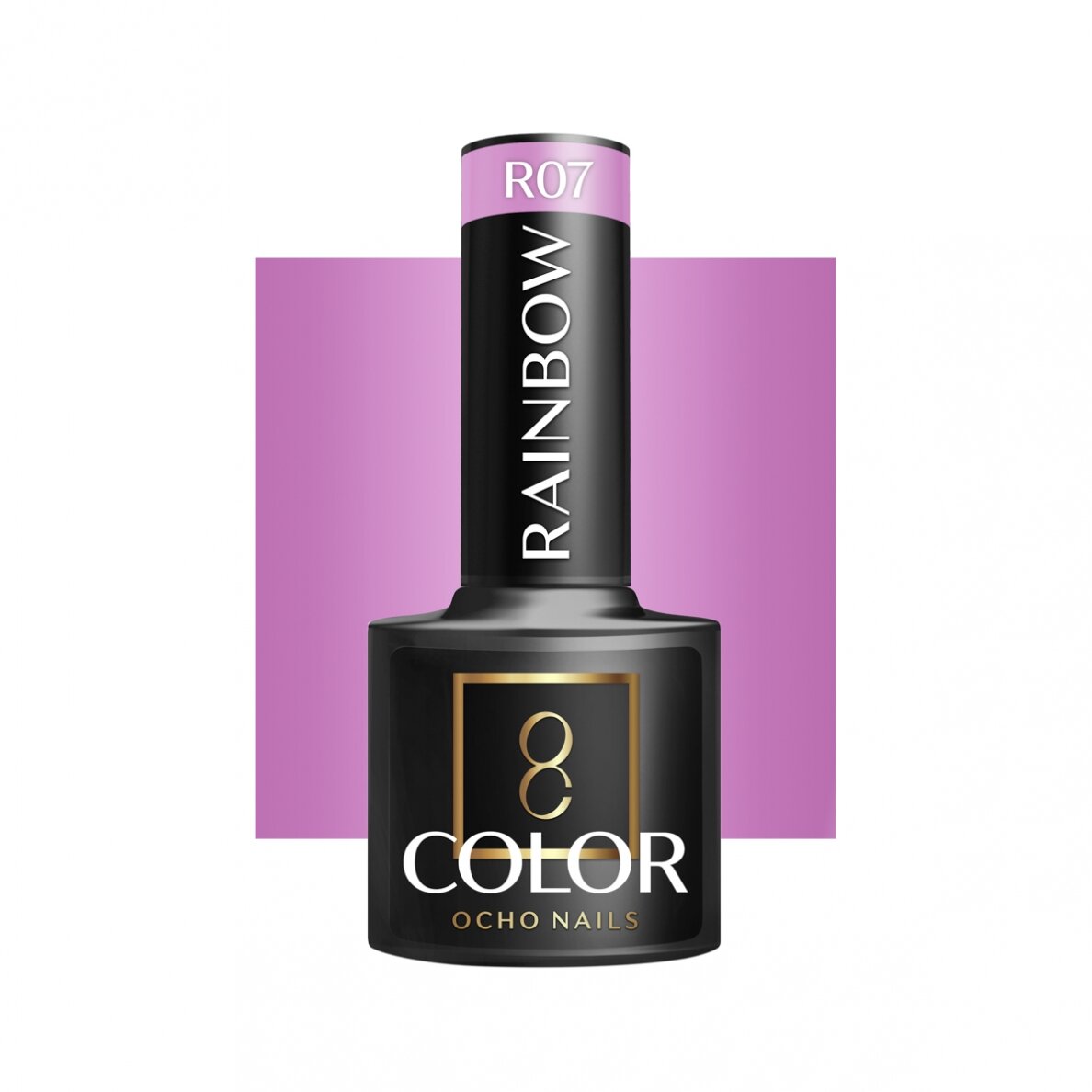 OCHO NAILS ilgalaikis hibridinis nagų lakas manikiūrui RAINBOW R07, 5 g. OCHO NAILS ilgalaikis hibridinis nagų lakas manikiūrui RAINBOW R07, 5 g.