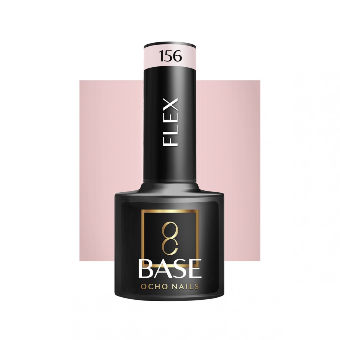 OCHO NAILS ilgalaikė hibridinė gelinio lakavimo bazė Flex 156, 5 g. OCHO NAILS ilgalaikė hibridinė gelinio lakavimo bazė Flex 156, 5 g.