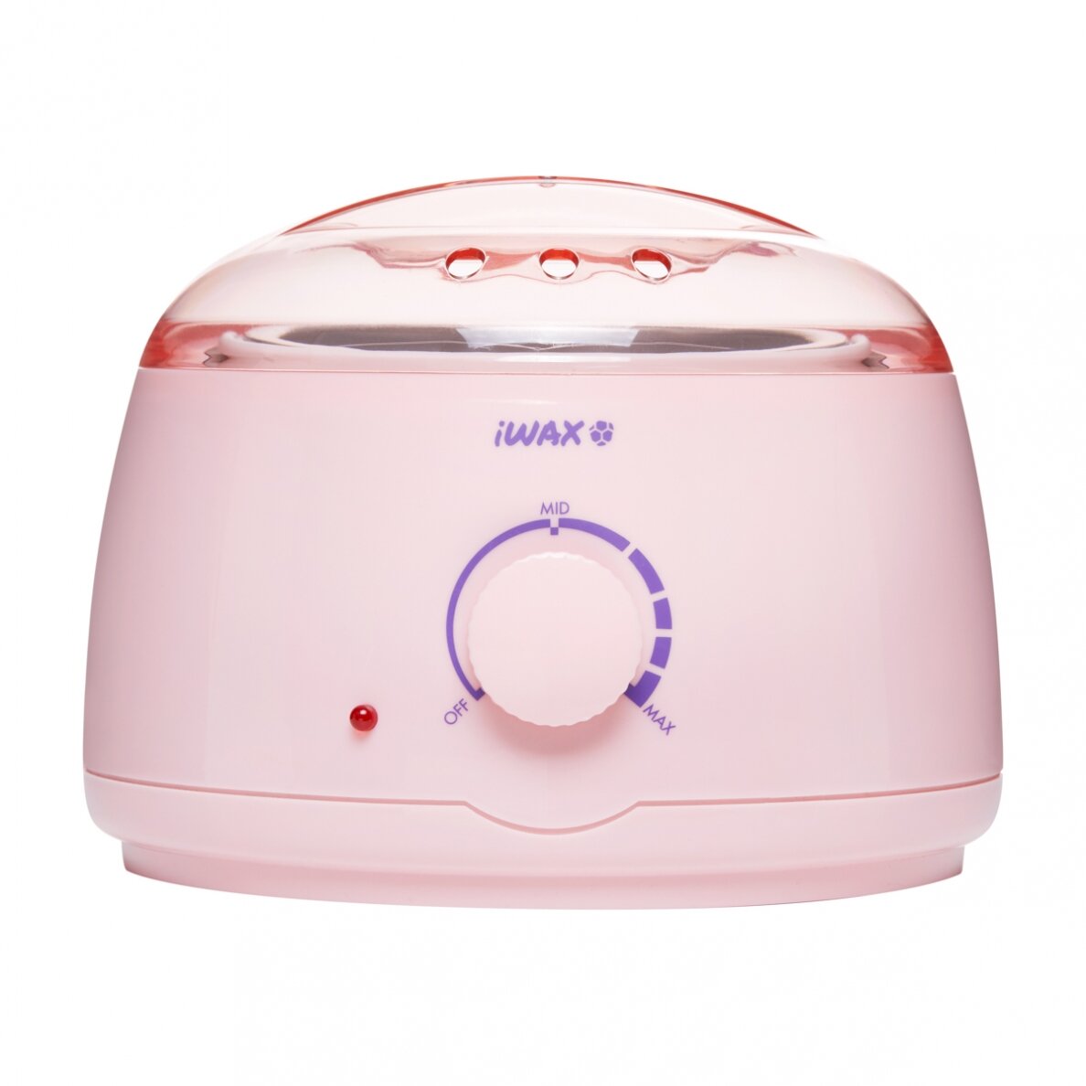 Profesionalus vaško šildytuvas skardinėms ir granulėms IWAX 100 400ML 100W, rožinės spalvos 2