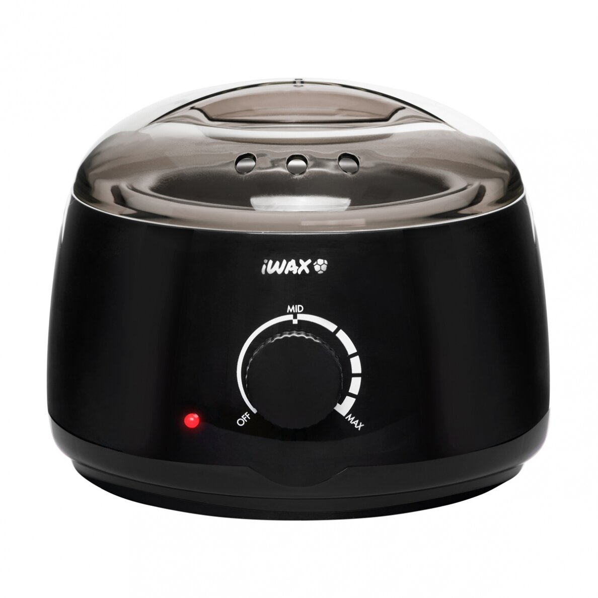 Profesionalus vaško šildytuvas skardinėms ir granulėms IWAX 100 400ML 100W, juodos spalvos Profesionalus vaško šildytuvas skardinėms ir granulėms IWAX 100 400ML 100W, juodos spalvos