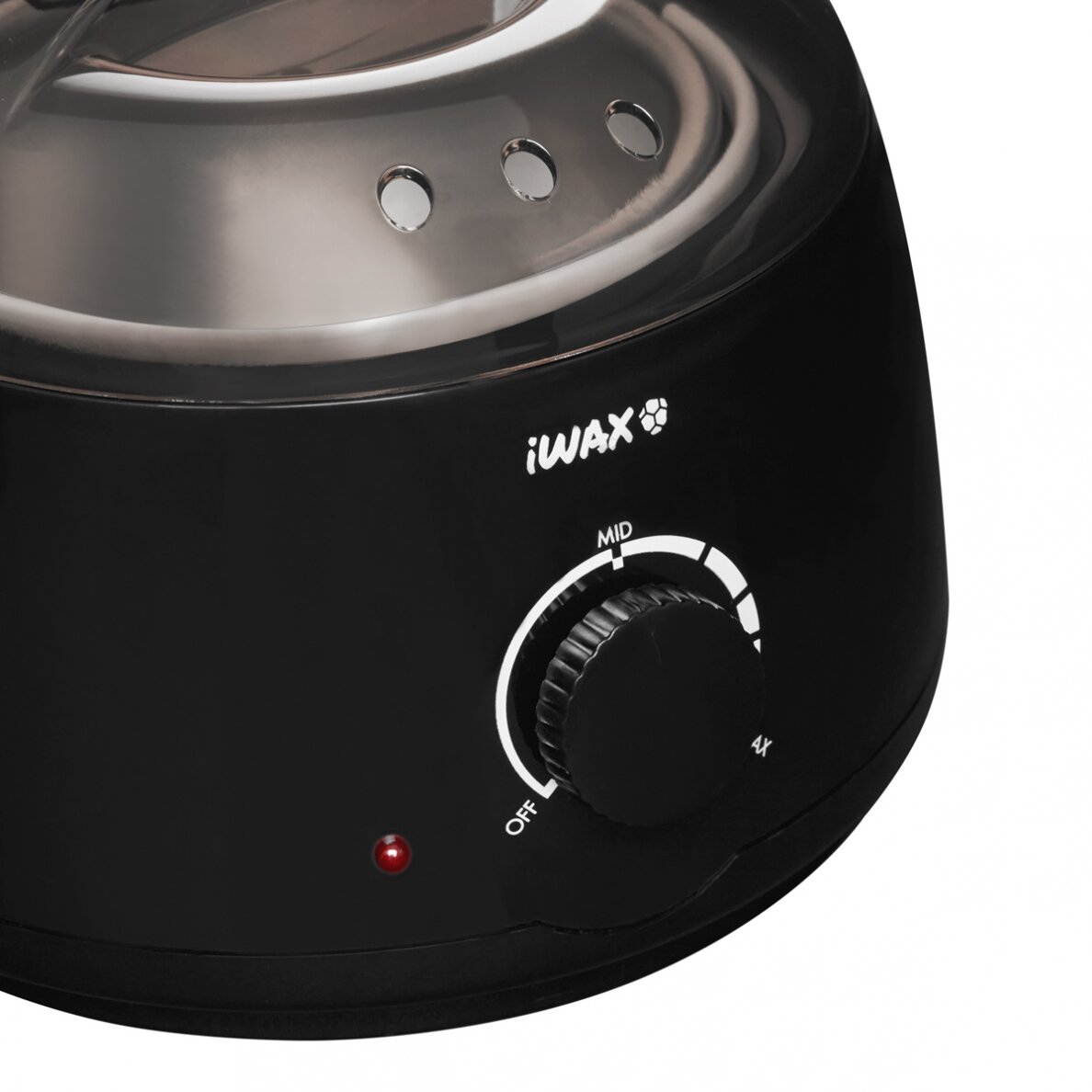 Profesionalus vaško šildytuvas skardinėms ir granulėms IWAX 100 400ML 100W, juodos spalvos 4 Profesionalus vaško šildytuvas skardinėms ir granulėms IWAX 100 400ML 100W, juodos spalvos 4