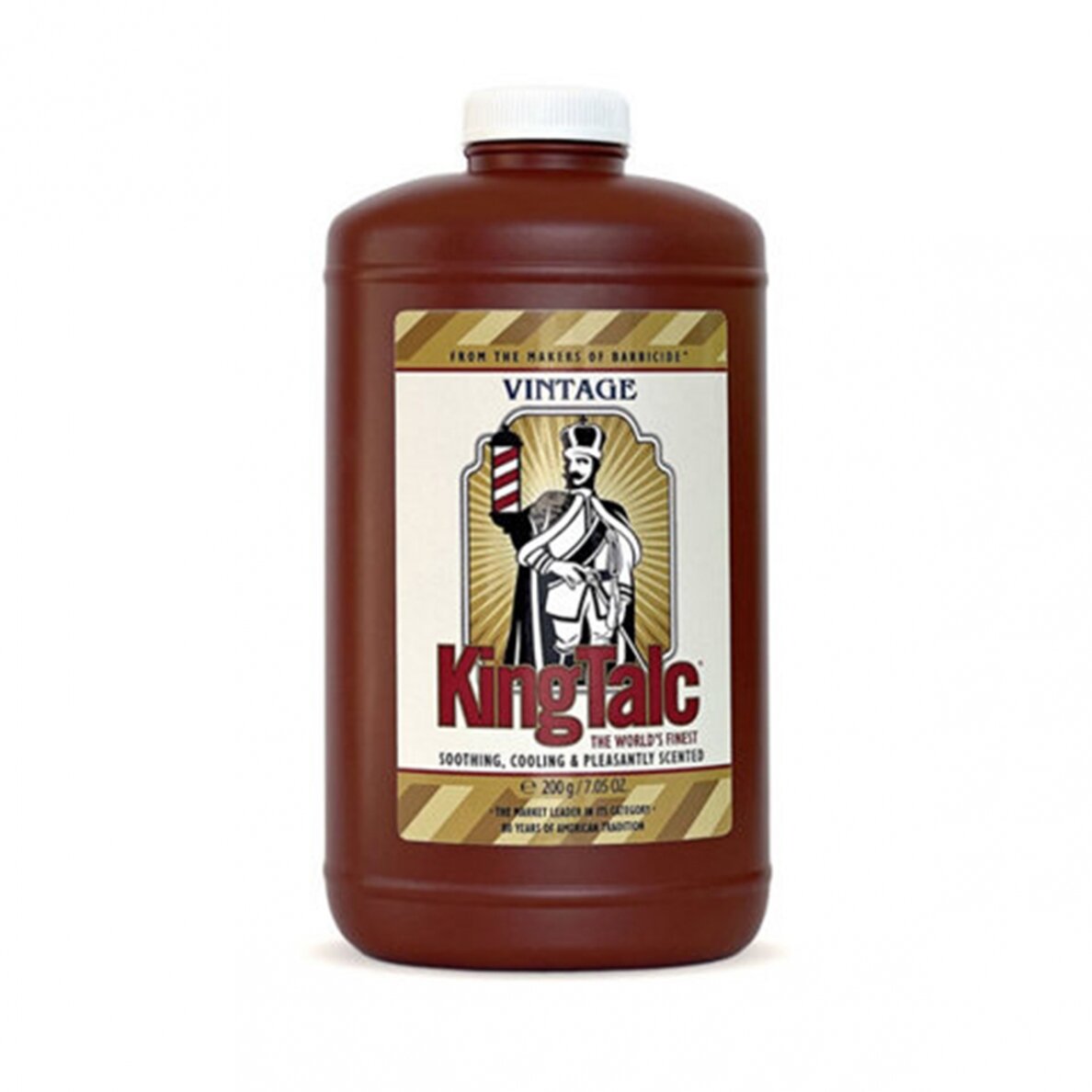BARBICIDE KING TALK VINTAGE talkas odai, 200 g BARBICIDE KING TALK VINTAGE talkas odai, 200 g