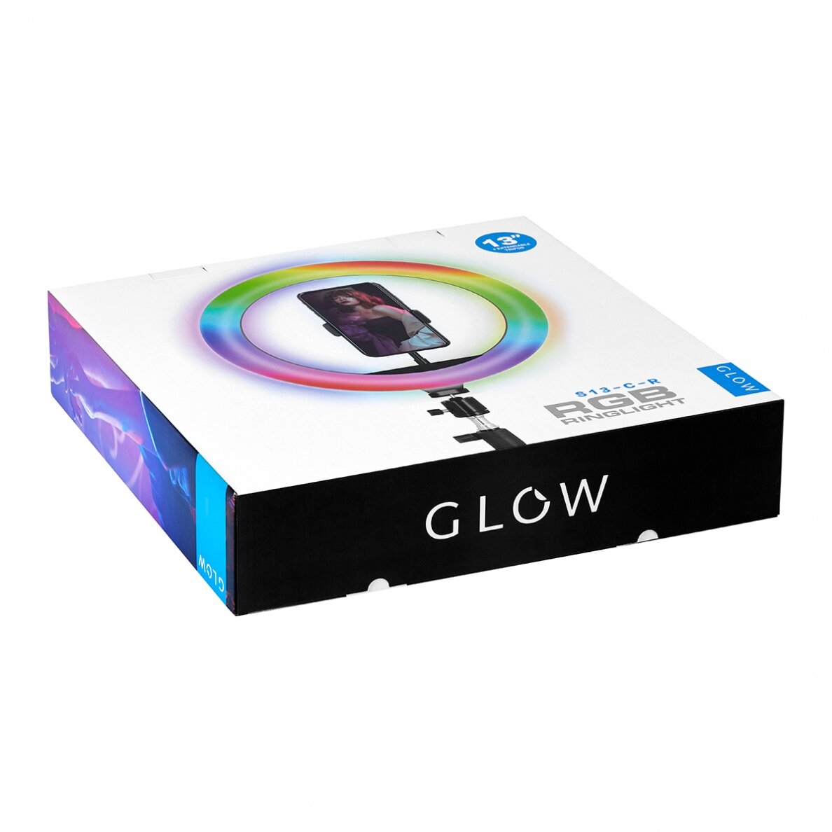 GLOW profesionali makiažo lempa LED RING RGB 13" bsc su stovu 10W 14 GLOW profesionali makiažo lempa LED RING RGB 13" bsc su stovu 10W 14
