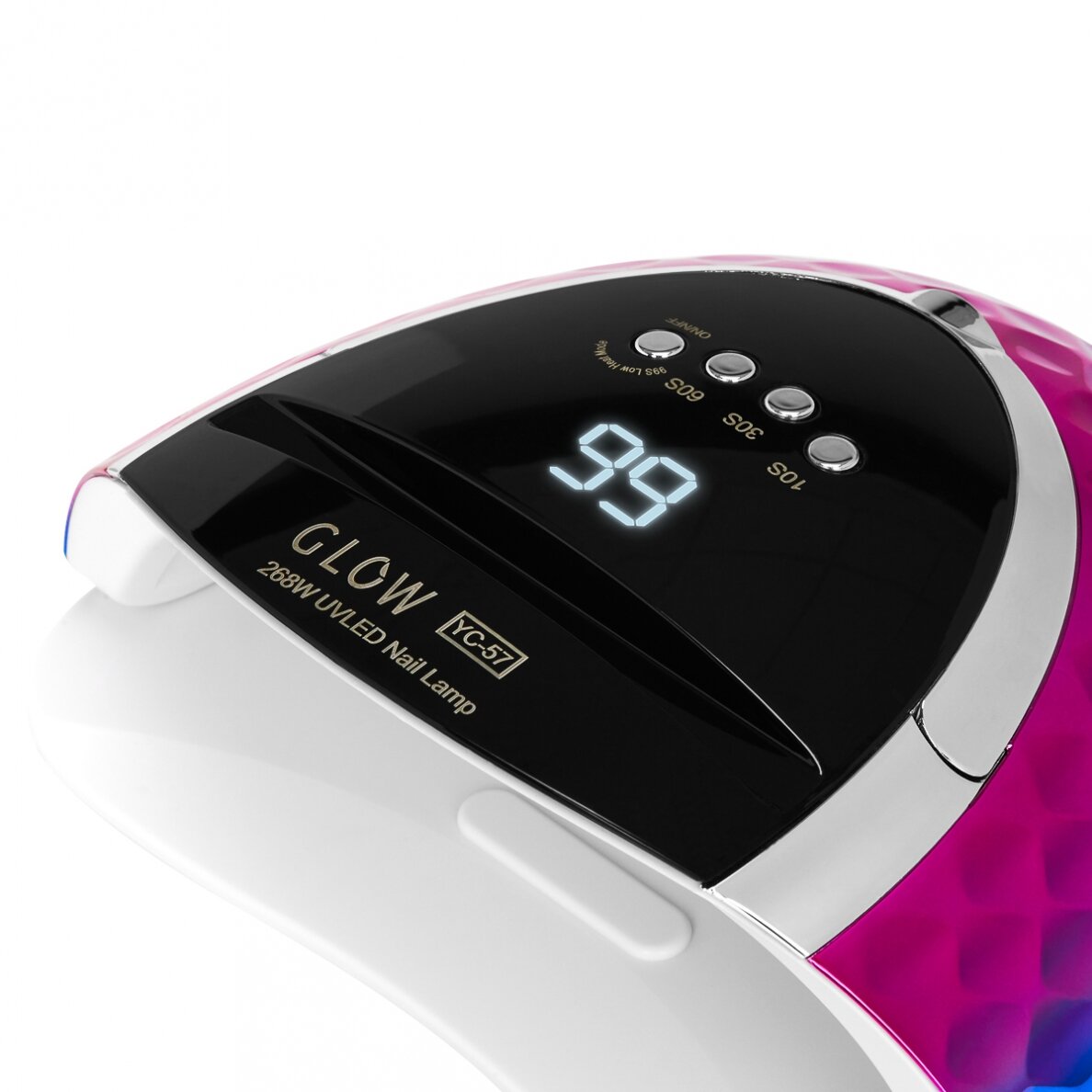 GLOW profesionali UV/LEDnagų lempa manikiūro bei pedikiūro darbams YC57 RN blue pink 268W 6 GLOW profesionali UV/LEDnagų lempa manikiūro bei pedikiūro darbams YC57 RN blue pink 268W 6