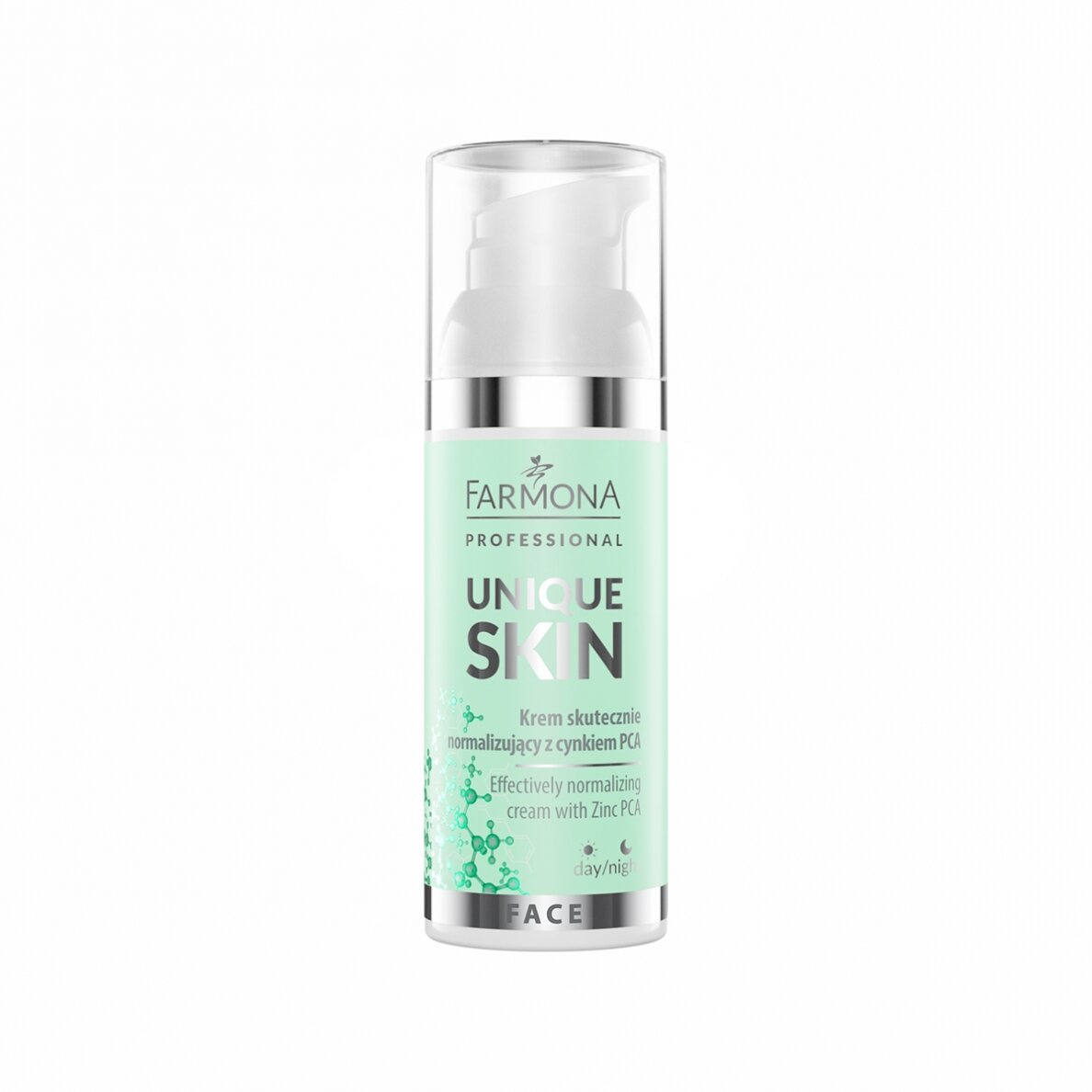 FARMONA UNIQUE SKIN  veido kremas mišriai odai su cinku PCA, 50 ml.