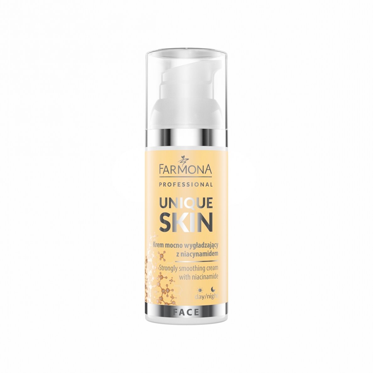 FARMONA UNIQUE SKIN stipriai glotninamasis veido kremas su niacinamidu, 50 ml.