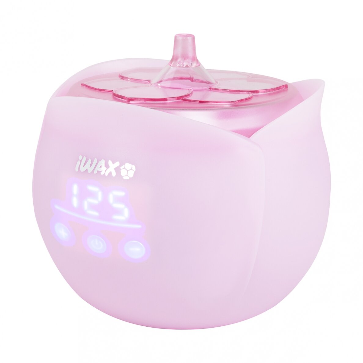 Profesionalus vaško šildytuvas IWAX FLOWER 450 ml, rožinės spalvos Profesionalus vaško šildytuvas IWAX FLOWER 450 ml, rožinės spalvos