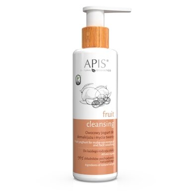 APIS FRUIT pienelis makiažui nuvalyti ir veidui prausti, 150 ml. APIS FRUIT pienelis makiažui nuvalyti ir veidui prausti, 150 ml.