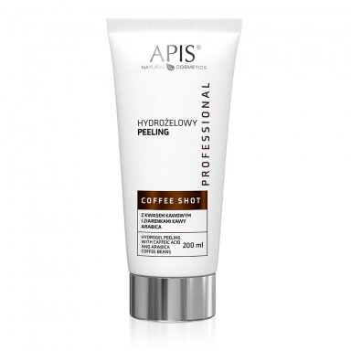 Apis hidrogelinis pilingas su kavos rūgštimi ir arabikos kavos pupelėmis, 200 ml Apis hidrogelinis pilingas su kavos rūgštimi ir arabikos kavos pupelėmis, 200 ml