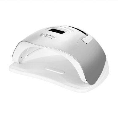 Profesionali UV/LED nagų lempa manikiūrui GLOW F2 SP 220W, sidabrinės spalvos Profesionali UV/LED nagų lempa manikiūrui GLOW F2 SP 220W, sidabrinės spalvos