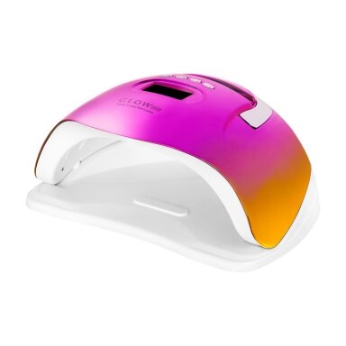 Profesionali UV/LED nagų lempa manikiūrui GLOW F2 RC 220W, fuksijos/auksinės spalvos Profesionali UV/LED nagų lempa manikiūrui GLOW F2 RC 220W, fuksijos/auksinės spalvos