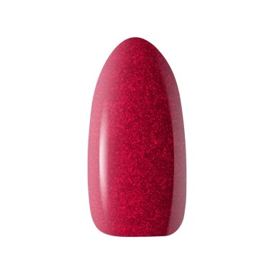 OCHO NAILS ilgalaikis hibridinis nagų lakas manikiūrui RED 206, 5 g.