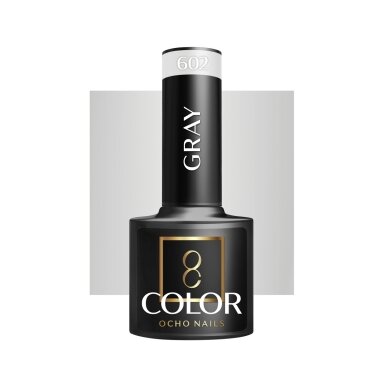 OCHO NAILS ilgalaikis hibridinis nagų lakas manikiūrui GRAY 602, 5 g. OCHO NAILS ilgalaikis hibridinis nagų lakas manikiūrui GRAY 602, 5 g.