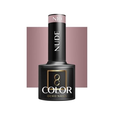 OCHO NAILS ilgalaikis hibridinis nagų lakas manikiūrui NUDE N10, 5 g. OCHO NAILS ilgalaikis hibridinis nagų lakas manikiūrui NUDE N10, 5 g.