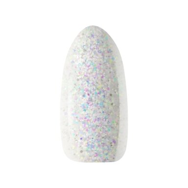 OCHO NAILS ilgalaikis hibridinis nagų lakas manikiūrui GLITTER G02, 5 g.