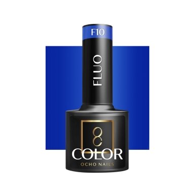 OCHO NAILS ilgalaikis hibridinis nagų lakas manikiūrui FLUO F10, 5 g. OCHO NAILS ilgalaikis hibridinis nagų lakas manikiūrui FLUO F10, 5 g.