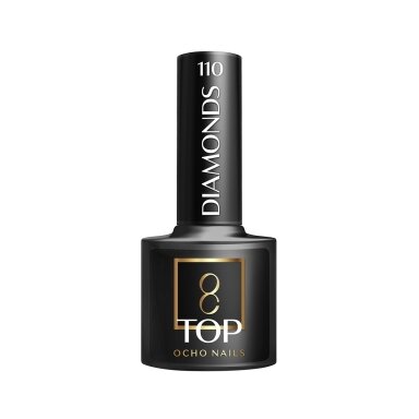 OCHO NAILS ilgalaikis apsauginis žėrintis lako sluoksnis be lipnumo DIAMONDS TOP NO WIPE 110, 5 g. OCHO NAILS ilgalaikis apsauginis žėrintis lako sluoksnis be lipnumo DIAMONDS TOP NO WIPE 110, 5 g.