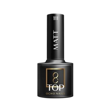 OCHO NAILS hibridinis viršutinis ilgalaikio gelinio lako apsauginis sluoksnis be lipnumo MATT 111, 5g. OCHO NAILS hibridinis viršutinis ilgalaikio gelinio lako apsauginis sluoksnis be lipnumo MATT 111, 5g.