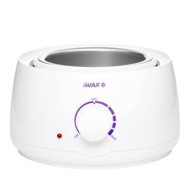 Profesionalus vaško šildytuvas skardinėms ir granulėms IWAX 100 400ML 100W, baltos spalvos Profesionalus vaško šildytuvas skardinėms ir granulėms IWAX 100 400ML 100W, baltos spalvos