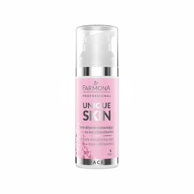 FARMONA UNIQUE SKIN aktyvus stiprinantis naktinis veido kremas su bioretinoliu, 50 ml. FARMONA UNIQUE SKIN aktyvus stiprinantis naktinis veido kremas su bioretinoliu, 50 ml.