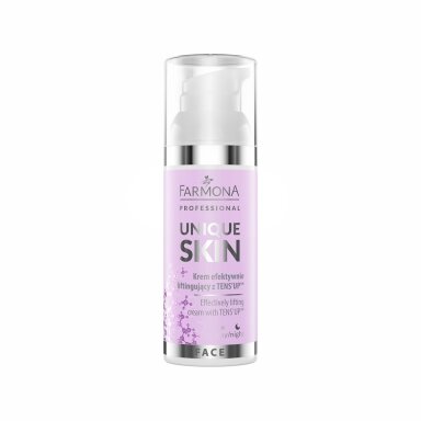 FARMONA UNIQUE SKIN efektyviai liftinguojantis veido kremas TENS'UP, 50 ml.