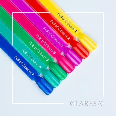 CLARESA ilgalaikis hibridinis nagų lakas FUUL OF COLOURS 3, 5 gr.