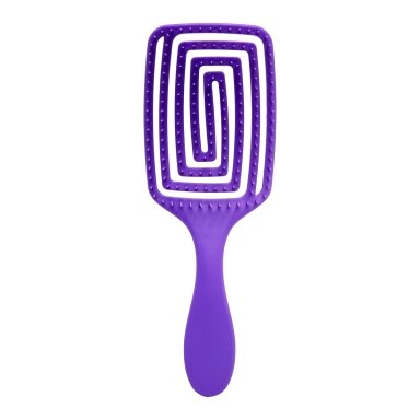 Lankstus plaukų šepetys O-327, violetinės spalvos Lankstus plaukų šepetys O-327, violetinės spalvos